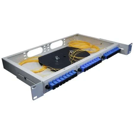 Оптический кросс TWIST CROSSO-24SC-U на 24 порта SC UPC, стоечный, в сборе