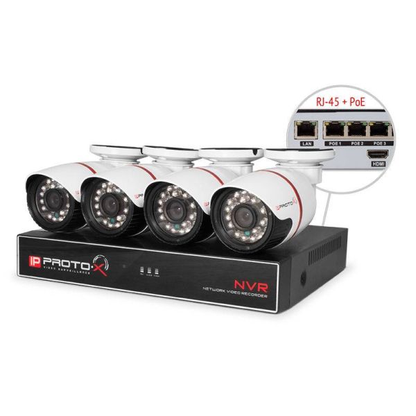Комплект видеонаблюдения Proto-X Combo-IP 4W