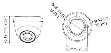 Купольная уличная 2Мп HD-TVI видеокамера HiWatch DS-T203S (6 мм)