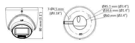 Уличная 5Мп HD-TVI видеокамера HiWatch DS-T503A(B) (2.8 мм) с микрофоном