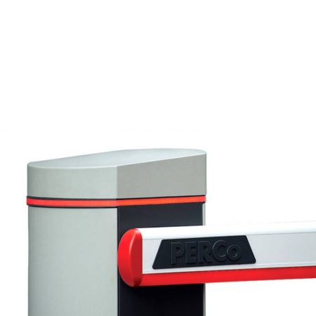 Шлагбаум автоматический PERCo GS04.1 с прямоугольной стрелой 4.3 м и встроенной системой обогрева
