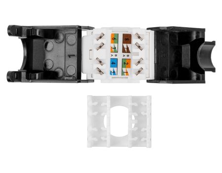 Модуль коммутационный ЛЮ-МКС-5e.8К39.Би, тип Keystone 180°, UTP,, кат.5e, самозажимной