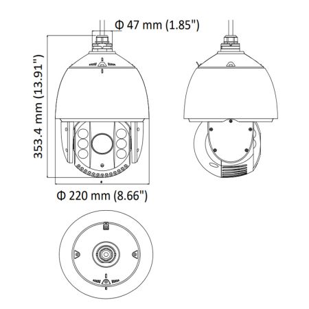 Уличная скоростная поворотная HD-TVI видеокамера 2Мп HikVision DS-2AE7232TI-A(D) Уличная скоростная поворотная HD-TVI видеокамера 2Мп HikVision DS-2AE7232TI-A(D)