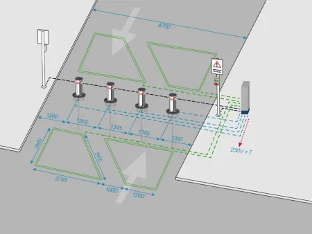 Гидравлический боллард Блокпост P600 RAL Гидравлический боллард Блокпост P600 RAL