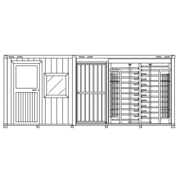Мобильный бокс с офисом Came Ozak Container 6M D (PSGC6MD)