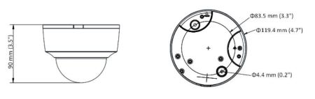 Антивандальная IP-видеокамера 8Мп HikVision DS-2CD2185G0-IMS (4 мм) с HDMI выходом