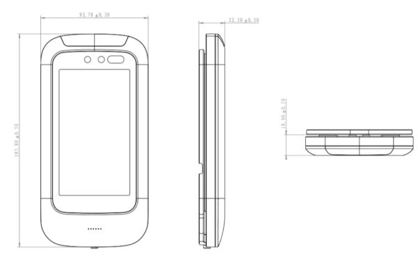 Биометрический терминал распознавания Uface 5 Lite, настенный Биометрический терминал распознавания Uface 5 Lite, настенный