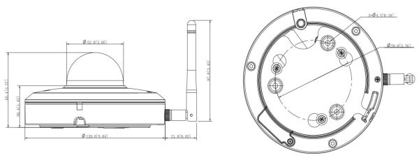 IP-видеокамера PTZ 4Мп Dahua DH-SD1A404XB-GNR-W с Wi-Fi IP-видеокамера PTZ 4Мп Dahua DH-SD1A404XB-GNR-W с Wi-Fi