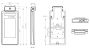 Биометрический терминал распознавания лиц и температуры тела Uface 5-Temp, настенный