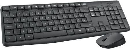 Клавиатура и мышь Logitech MK235 Wireless Keyboard and Mouse Black USB
