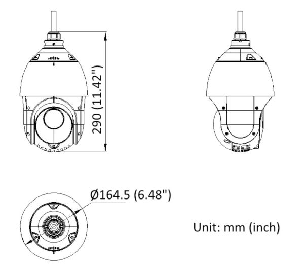 Уличная скоростная поворотная IP-камера 2Мп HiWatch DS-I215(D) с EXIR-подсветкой до 100м