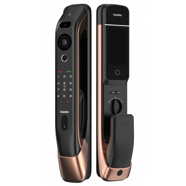 Биометрический электронный замок Kaadas K20 Pro Max Copper с распознаванием лица и функцией видеодомофона