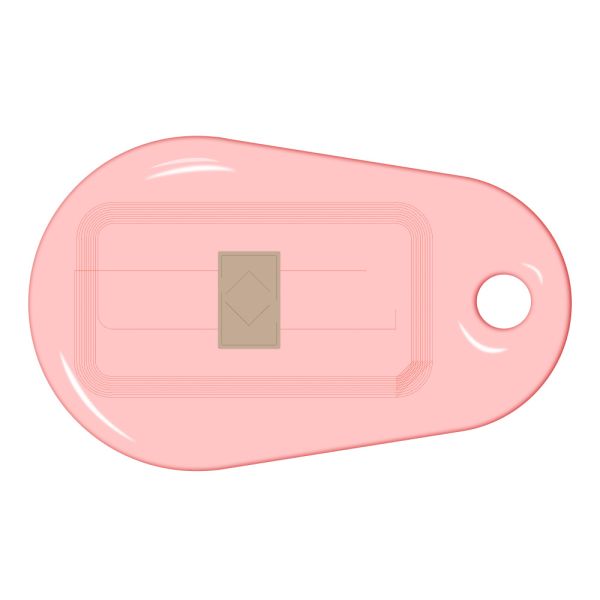 Бесконтактный RFID-брелок SMARTTAG Caramel Em-Marine, прозрачный