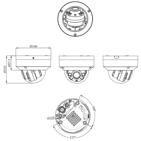 IP-видеокамера 5Мп RVi-2NCD5369 (2.7-13.5) RU с варифокальным объективом IP-видеокамера 5Мп RVi-2NCD5369 (2.7-13.5) RU с варифокальным объективом