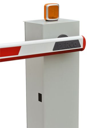 Шлагбаум автоматический PERCo GS14 с прямоугольной стрелой 4.3 м и встроенной системой обогрева