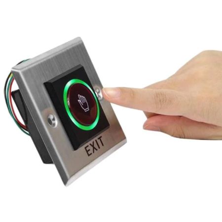 Кнопка выхода бесконтактная ZKTeco TLEB101, врезная