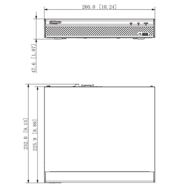 IP-видеорегистратор PoE 8-канальный 4K Dahua DHI-NVR4108HS-8P-4KS2/L