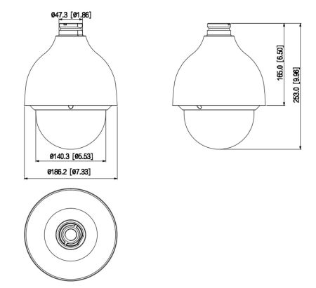 PTZ видеокамера 4Мп Dahua DH-SD50432GB-HNR скоростная сетевая, с оптическим 32x увеличением и ИИ