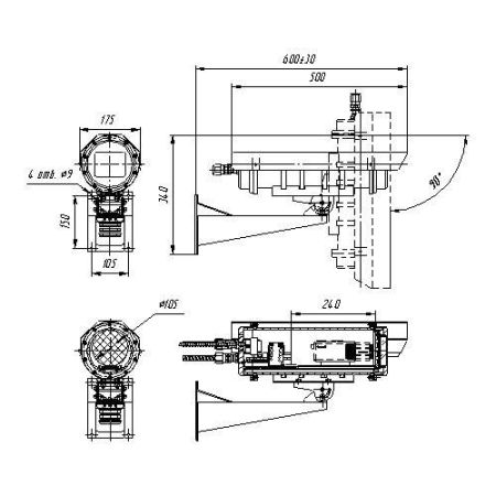 Термокожух Wizebox Explosion Proof WEX40-24V-03