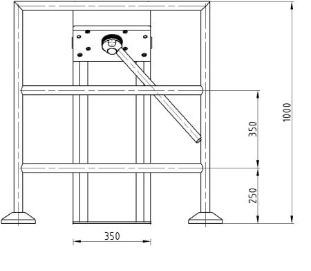 Двухштанговый турникет Gotschlich Compact 2-Arm INOX (6COM2AEC)