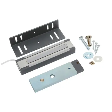 Электромагнитный замок AccordTec ML-200K-3 Premium Grey с уголком