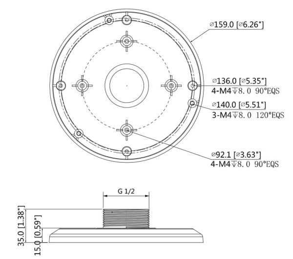 Адаптер крепления Dahua DH-PFA101
