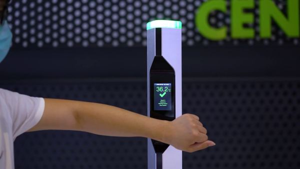 Бесконтактный инфракрасный термометр ZKTeco ZK-TD200 для измерения температуры тела