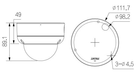 IP-видеокамера уличная 4Мп Dahua DH-IPC-HDBW3441EP-AS-0600B-S2