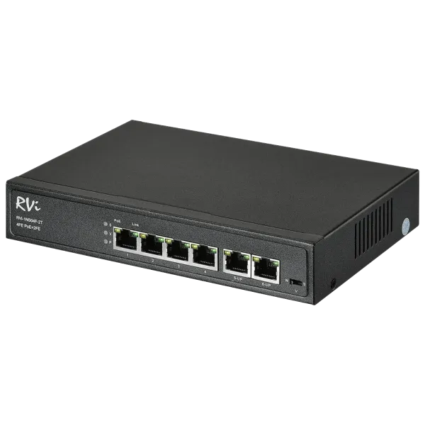 PoE-коммутатор RVi-1NS04F-2T неуправляемый сетевой