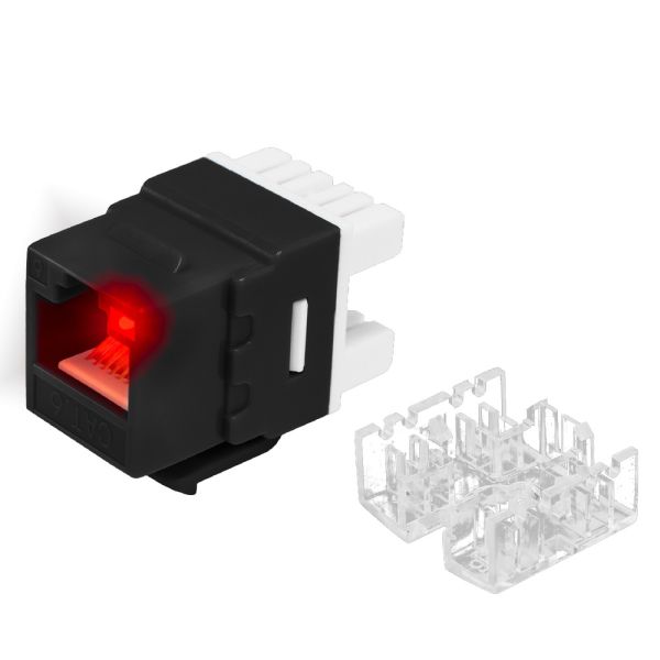 Модуль коммутационный ЛЮ-МКП-5eН.8К19, тип Keystone 180° Навигатор, UTP, кат.5e