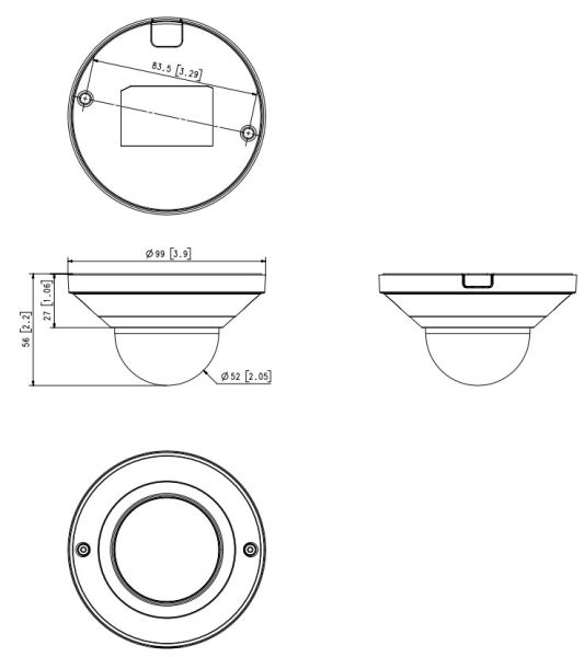 Сетевая IP-видеокамера 2Мп Wisenet QND-6011 (2.8 мм)