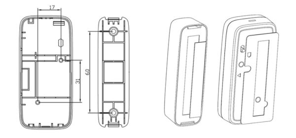 Беспроводной датчик двери/окна Dahua DHI-ARD311-W
