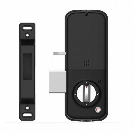 Электронный биометрический замок Kaadas R6-5 Black, накладной, без ручки