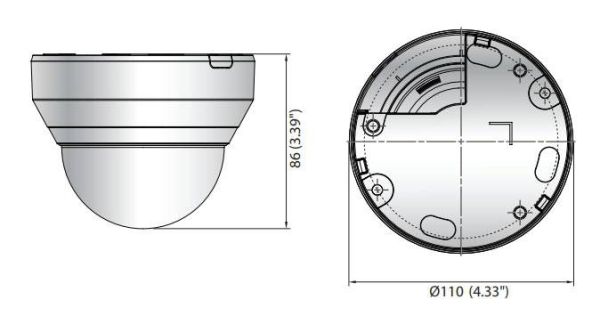 Мультиформатная купольная 2Мп видеокамера Wisenet HCD-6020R (4мм) Мультиформатная купольная 2Мп видеокамера Wisenet HCD-6020R (4мм)