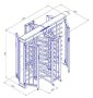 Турникет полноростовой двухпроходной Ростов-Дон ПР2/4М2