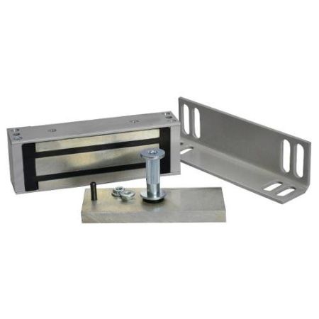 Электромагнитный замок Олевс М1-300, с уголком, серый Электромагнитный замок Олевс М1-300, с уголком, серый