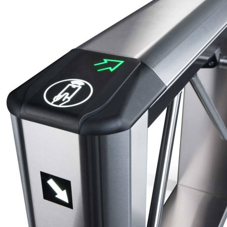 Турникет-трипод тумбовый PERCo-TTD-08A из нержавеющей стали (с автоматическими планками Антипаника)