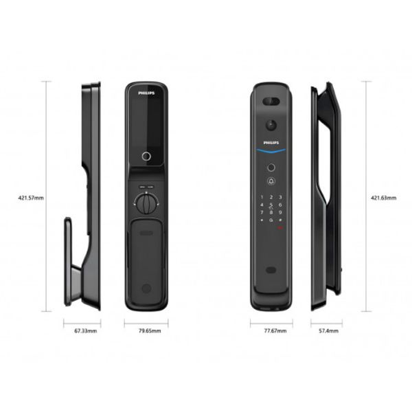 Электронный биометрический замок Philips EasyKey DDL709-FVP-7HWS Face ID с распознаванием лиц