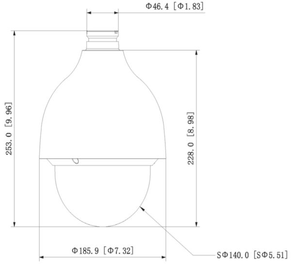 Скоростная PTZ видеокамера 2Мп Dahua DH-SD50232XA-HNR с оптическим 32x увеличением и ИИ Скоростная PTZ видеокамера 2Мп Dahua DH-SD50232XA-HNR с оптическим 32x увеличением и ИИ