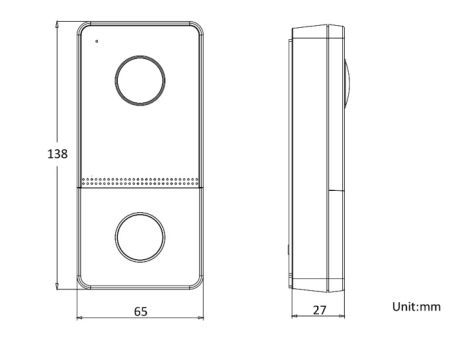 Вызывная панель 2Мп видеодомофона HiWatch VDP-D2201(B) с поддержкой PoE
