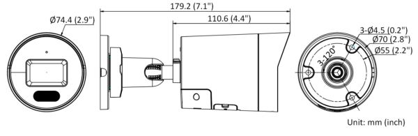 Сетевая IP-видеокамера ColorVu 4Мп HikVision DS-2CD2047G2H-LIU/SL (6 мм) с интеллектуальной гибридной подсветкой
