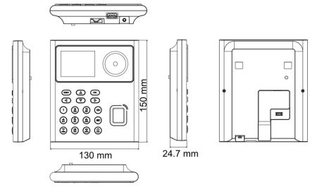 Терминал доступа HikVision DS-K1T320EFWX с Wi-Fi, распознаванием лиц, отпечатков и карт Em-Marine