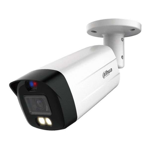 Уличная HD-CVI видеокамера Full-color 5Мп Dahua DH-HAC-ME1509THP-A-PV-0360B-S2 с сиреной и стробоскопом