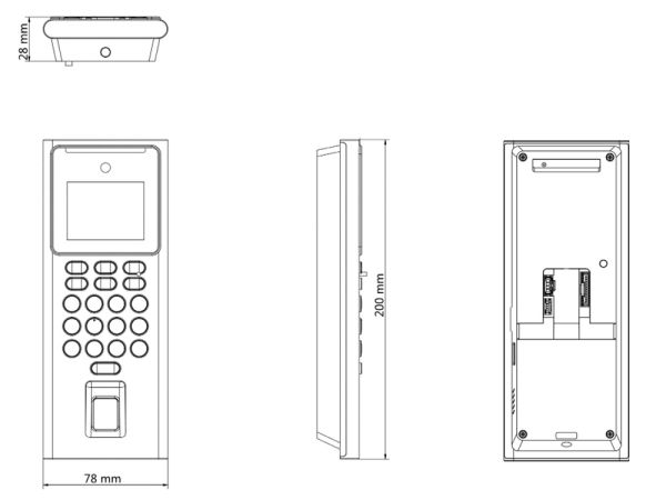 Терминал доступа HikVision DS-K1T321EFX с распознаванием лиц, отпечатков пальцев, карт EM