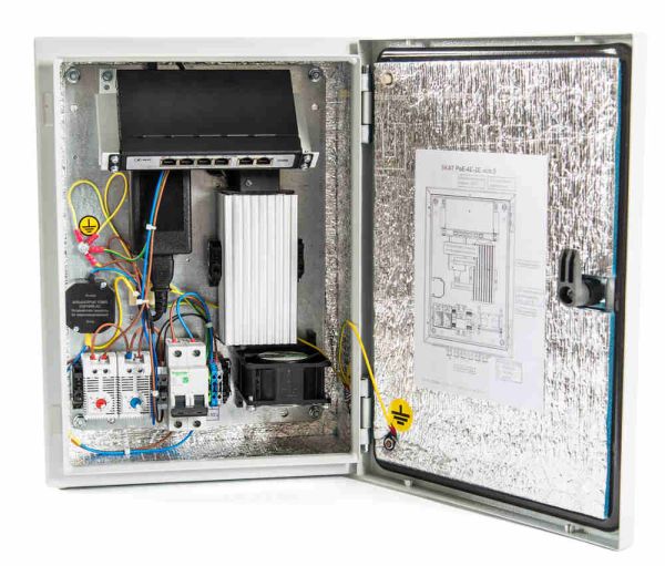 Неуправляемый уличный PoE коммутатор SKAT PoE-4E-2E исп.5