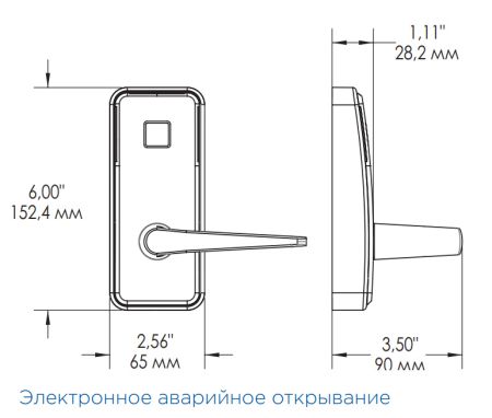 Электронный замок dormakaba Saflok Saffire LX (S000-EEBB-EE0BB-D8F)