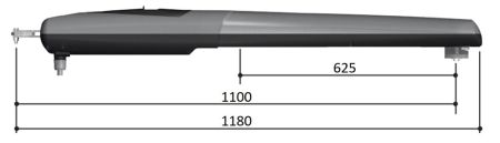 Привод 230 В линейный Came AX71230, неблокирующийся, с энкодером и механическими упорами