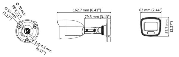 Уличная 2Мп HD-TVI видеокамера HiWatch DS-T200L (3.6 мм) ColorVu