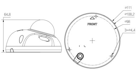 IP-видеокамера уличная 4Мп Dahua DH-IPC-HDBW3441FP-AS-0280B-S2 с микрофоном