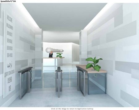 Автоматизированная проходная Gunnebo SpeedStile FLS BA длина 1200 мм